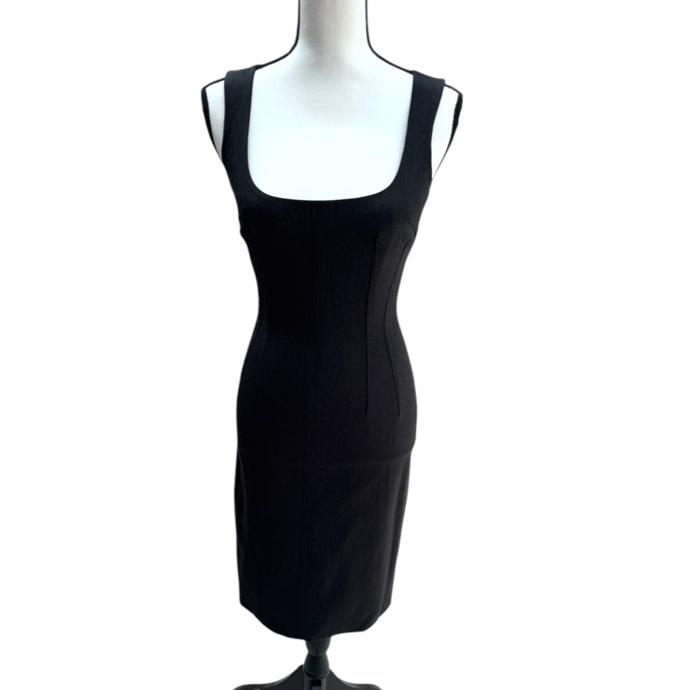 Dolce & Gabanna Sheath Dress Charcoal Sz 38 - Picture 6 of 15